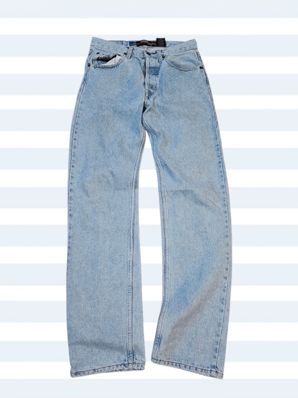 Complices Classic Fit Light Wash Jeans Men's 30W Button Fly Straight Leg